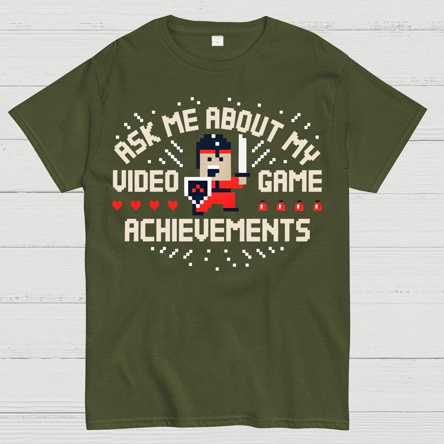 Ask Me About My Video Game Achievements Geek T-Shirt