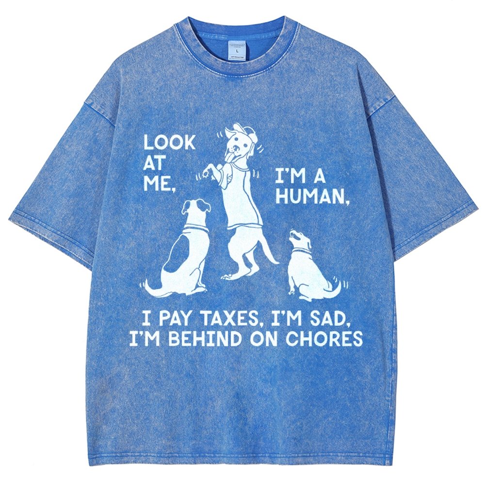 Dog Mocks Humans Vintage Distressed T-shirt