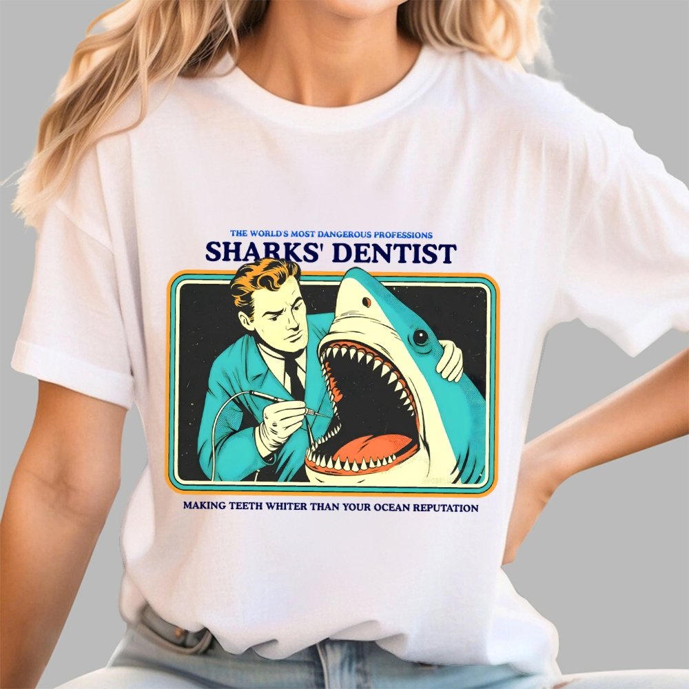 Sharks Dentist Geek T-Shirt