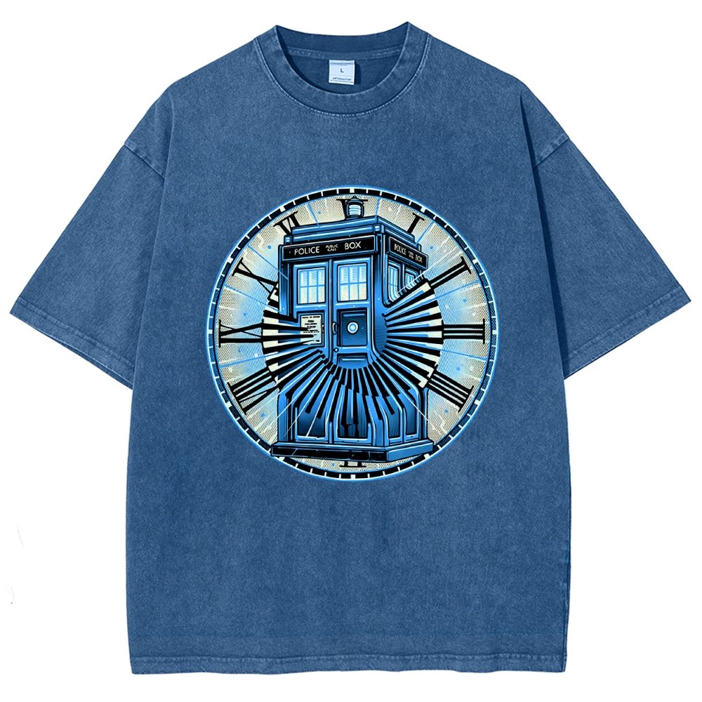 Time Travel in a box Vintage Distressed T-shirt
