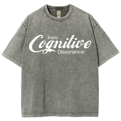 Enjoy Cognitive Dissonance Vintage Distressed T-shirt