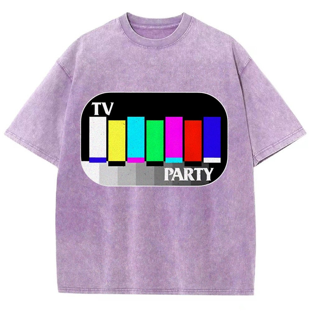 TV Party Vintage Distressed T-shirt
