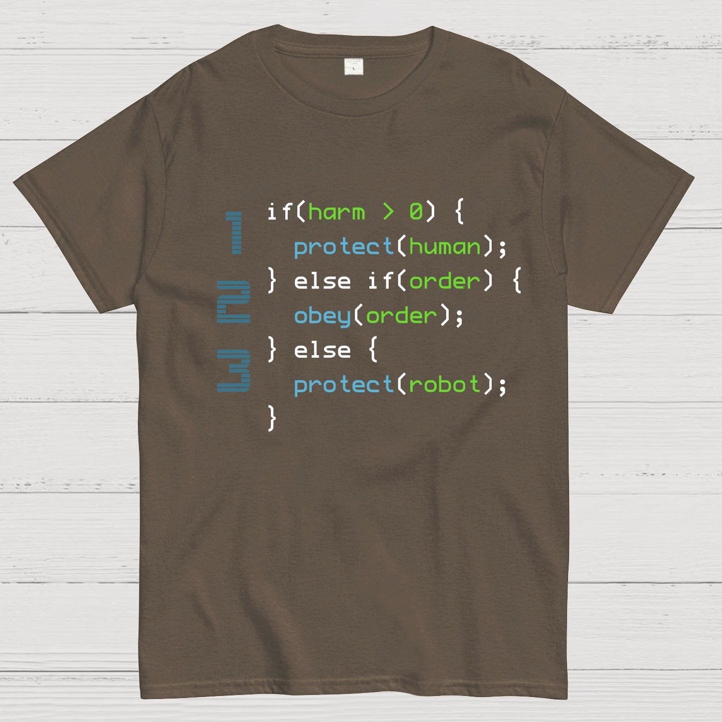 3 Laws of Robotics Geeky T-Shirt