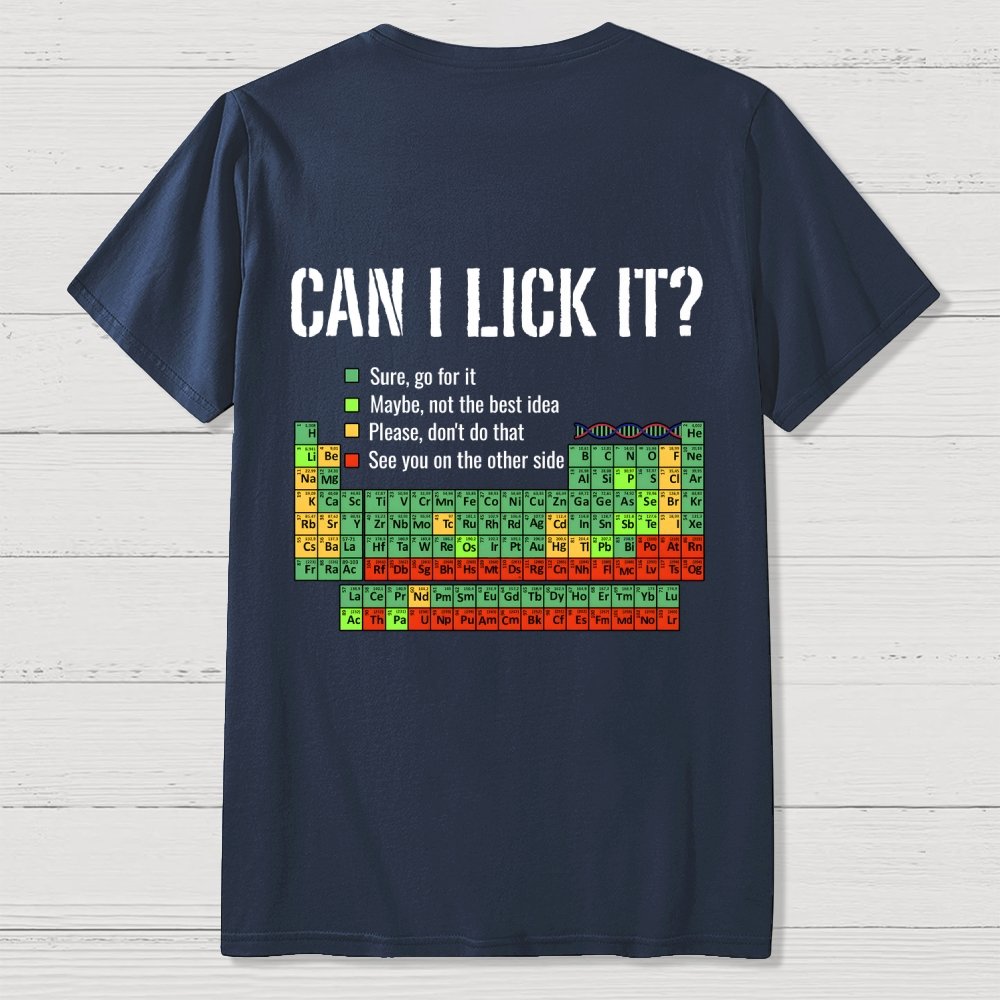 Can I Lick It  Back Printing Geek T-Shirt