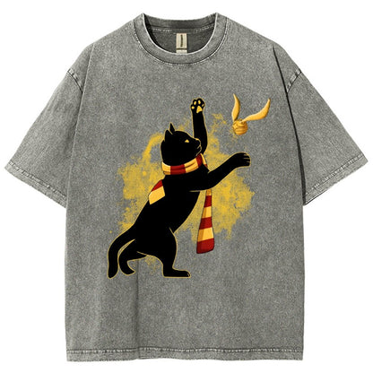 Harry Cat Vintage Distressed T-shirt
