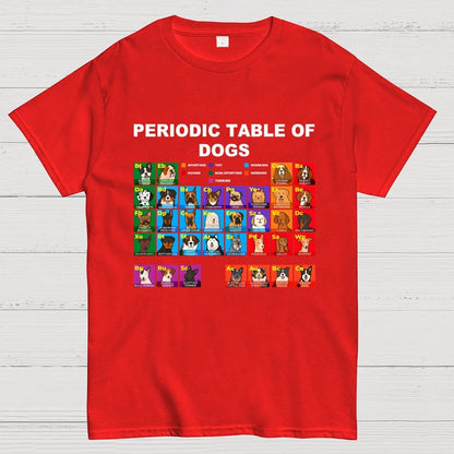 Periodic Table of Dogs, Dog Lover, Funny Science Geek T-Shirt