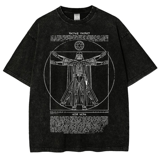 Vitruvian Darkside Vintage Distressed T-shirt