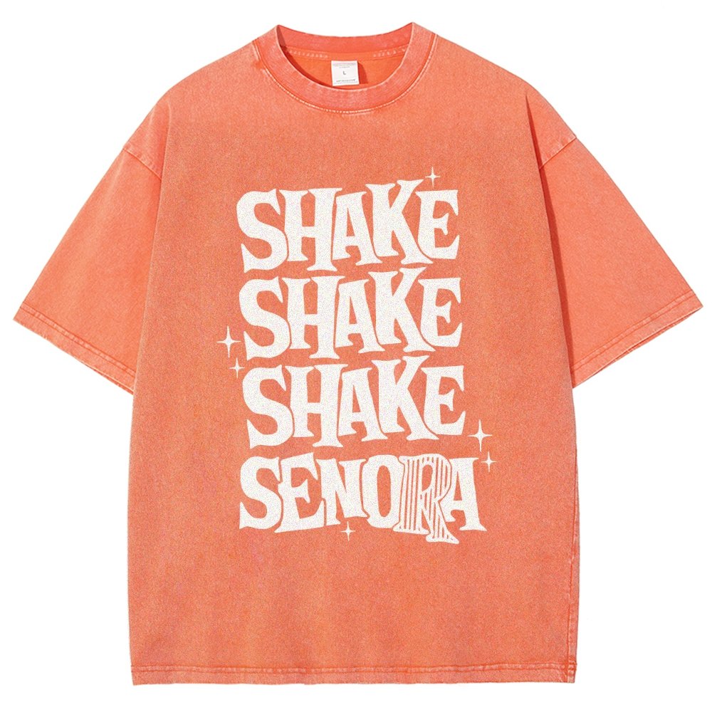 Shake Shake Shake Senora Halloween Vintage Distressed T-shirt