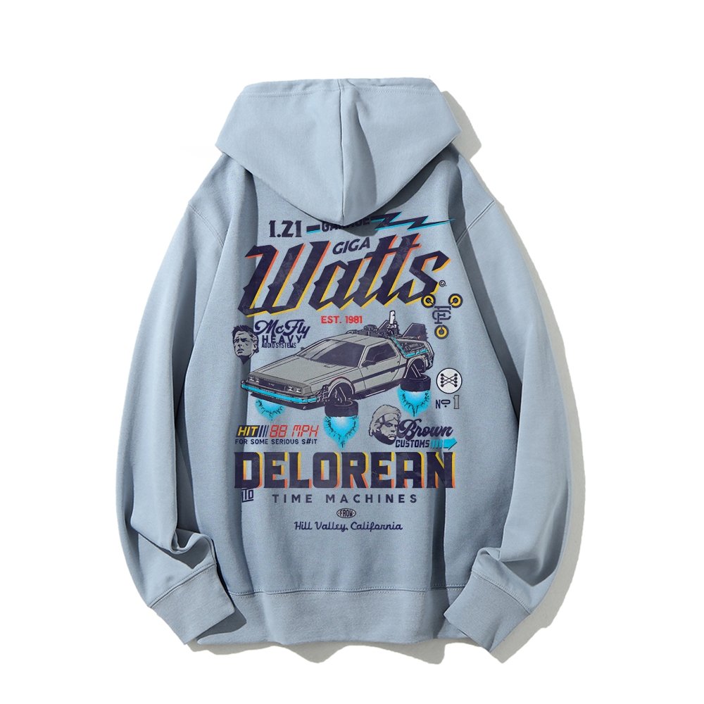 Gigawatts Garage Remix Printed Back Unisex Cotton Hoodie