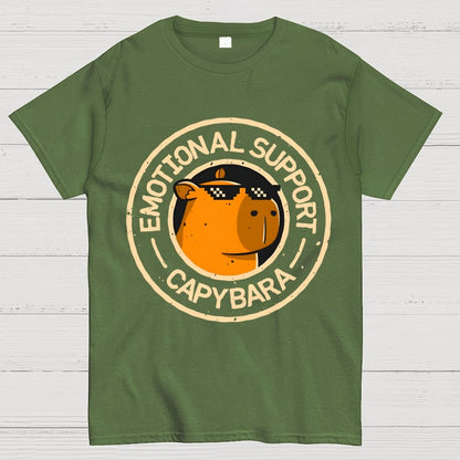 Emotional Support Capybara Geek T-Shirt