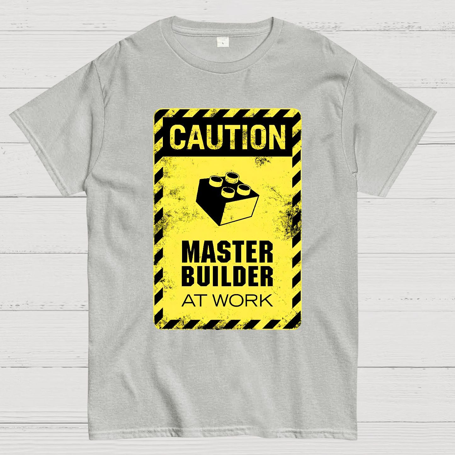 Caution Master Builder Geek T-Shirt
