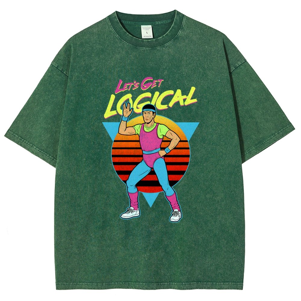 Let's Get Logical Vintage Distressed T-shirt