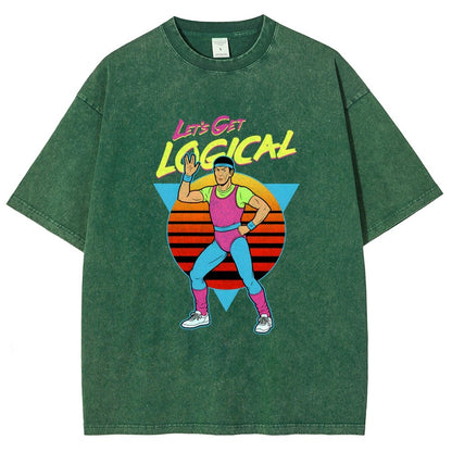 Let's Get Logical Vintage Distressed T-shirt