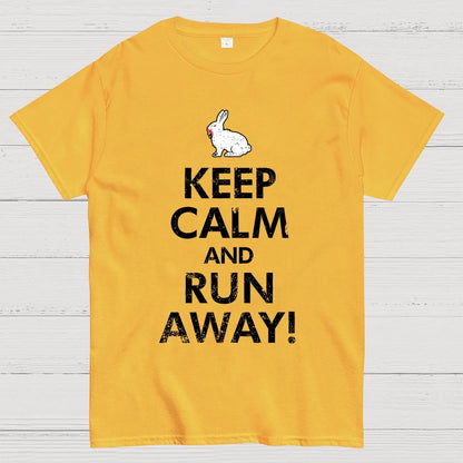 Keep Calm and Run Away! Unisex Geek T-Shirt