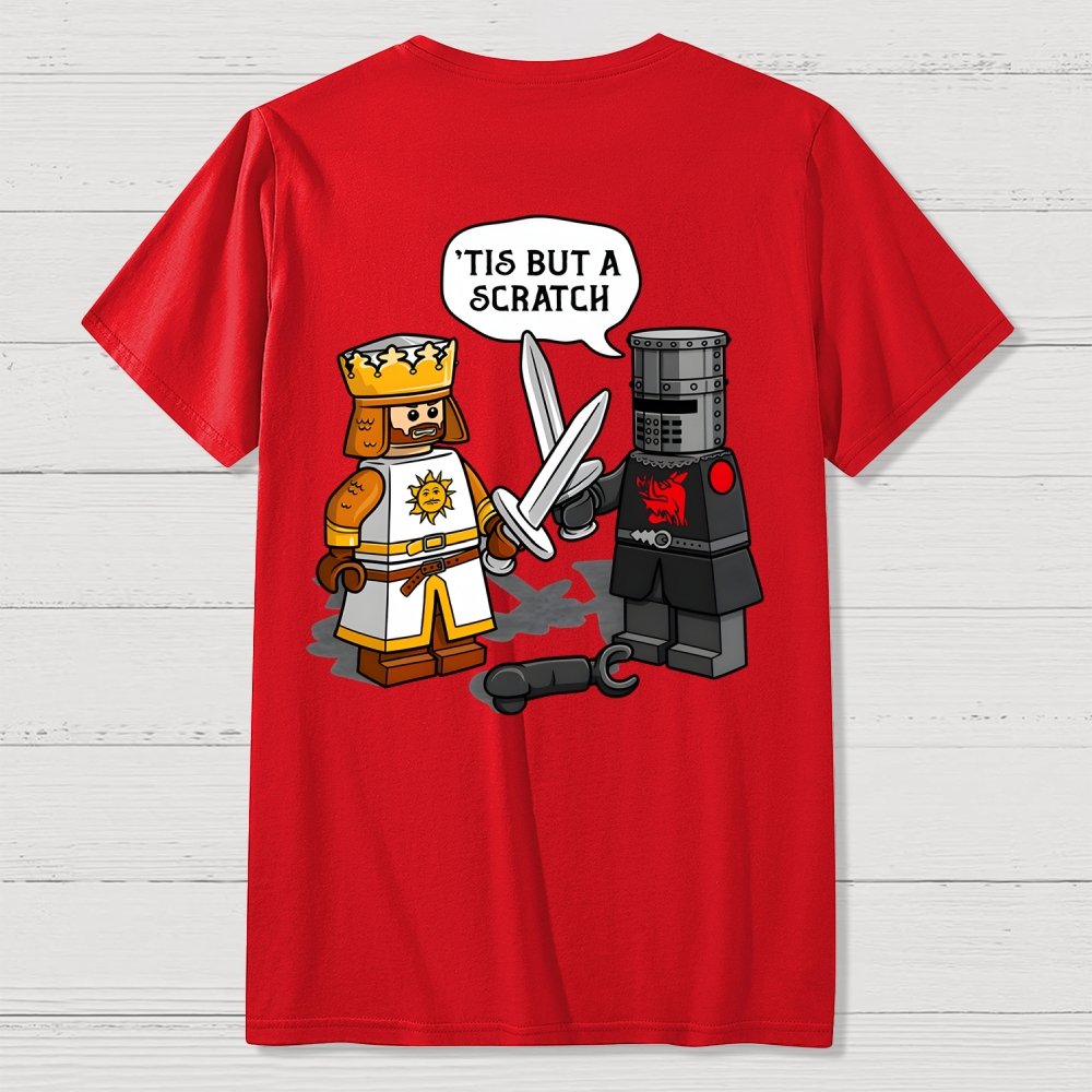 King Vs Knight Back-printed Geek T-shirt