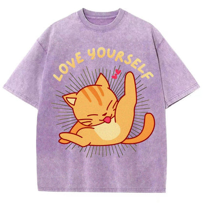 Love YourSelf Vintage Distressed T-shirt