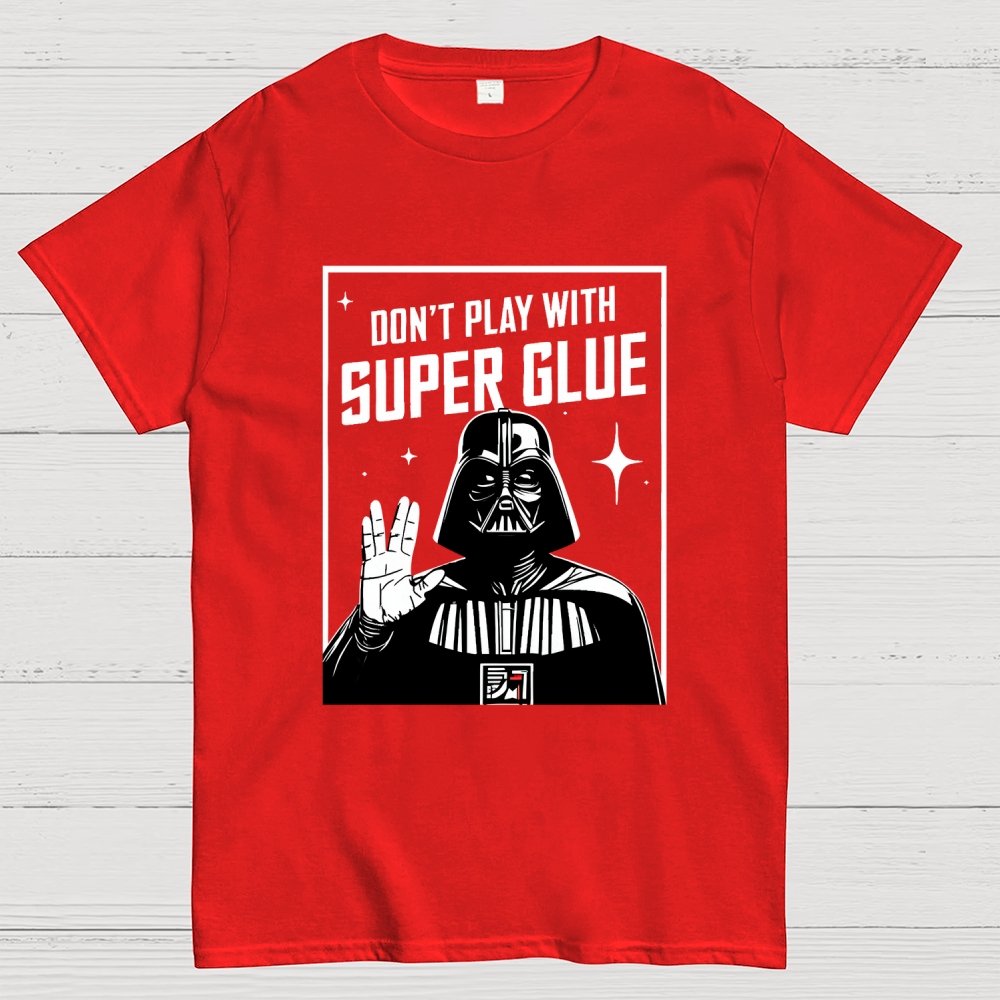 Galaxy Safety Tip Keep away from super glue Geek T-Shirt