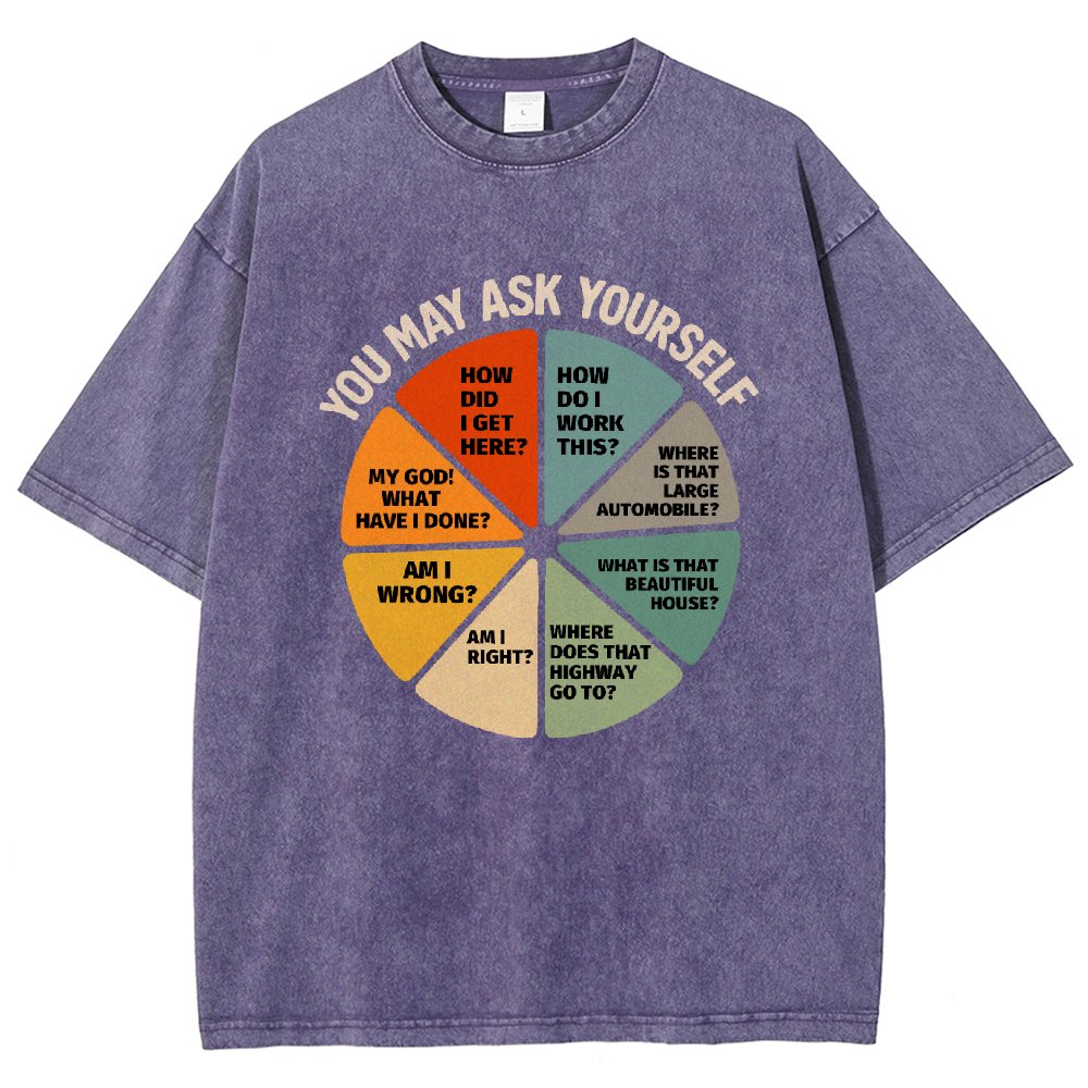 You-May-Ask-Yourself Vintage Distressed T-shirt