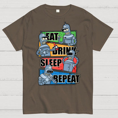 Eat Drink Sleep Repeat Geek T-Shirt