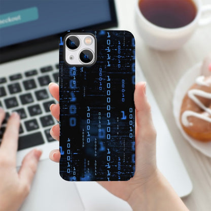 Blue Codes 0 And 1 Phone Cases