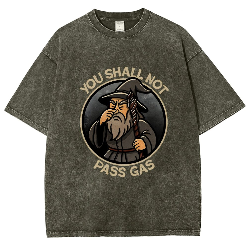 You Shall Not Pass Gas Vintage Distressed T-shirt