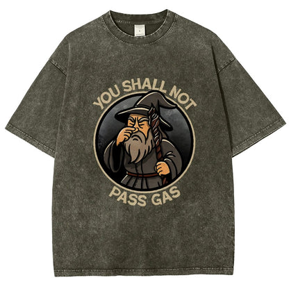 You Shall Not Pass Gas Vintage Distressed T-shirt