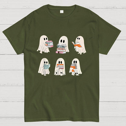 Cute Boo Ghost Read More Books, Funny Halloween T-Shirt