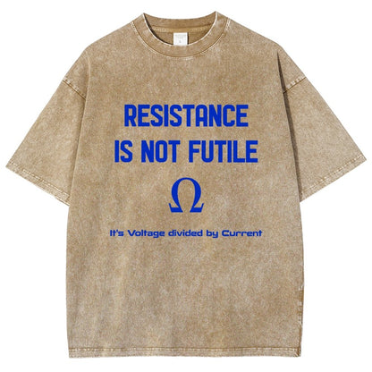 Resistance Is Futile Vintage Distressed T-shirt