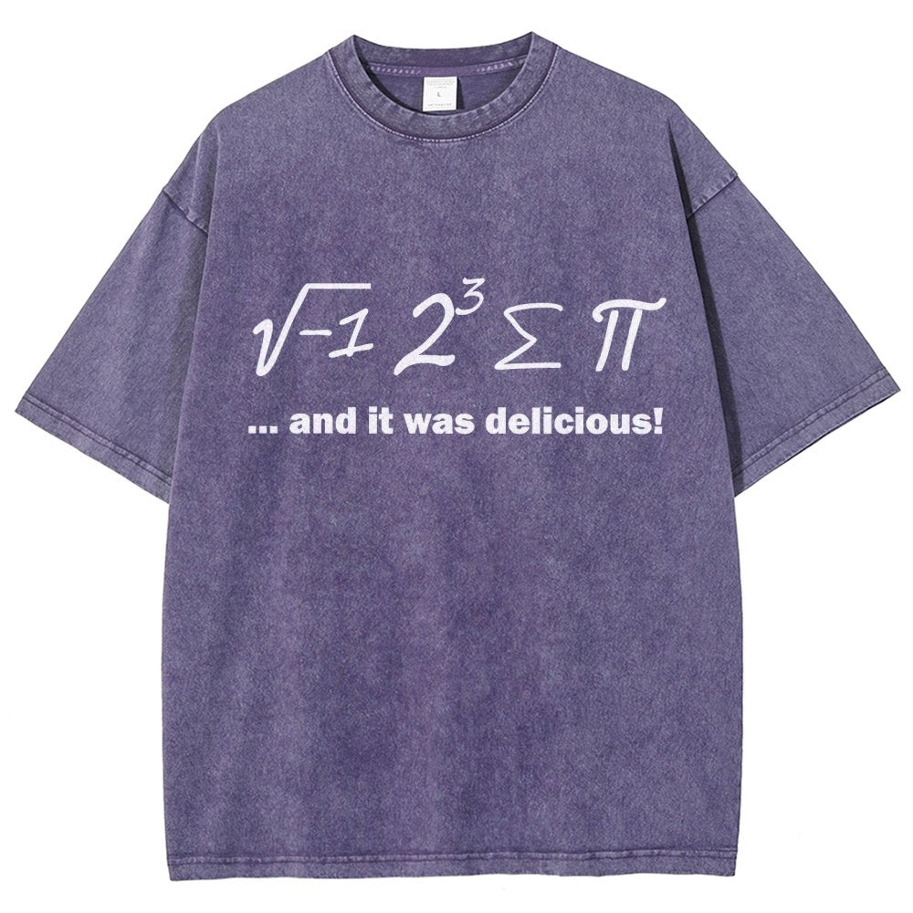 Ate Sum Pi And It Was Delicious Vintage Distressed T-shirt