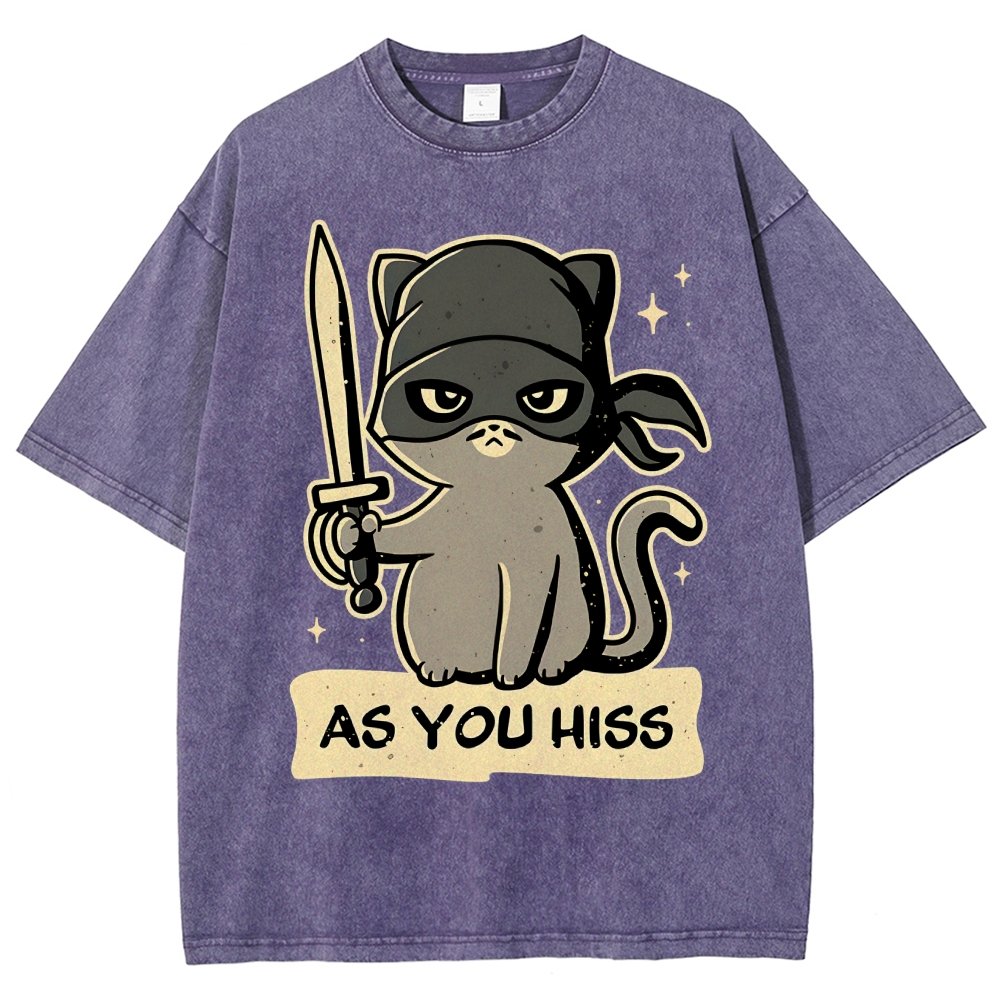 As You Hiss Vintage Distressed T-shirt