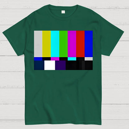 Retro Color Bar Screen Geek T-Shirt