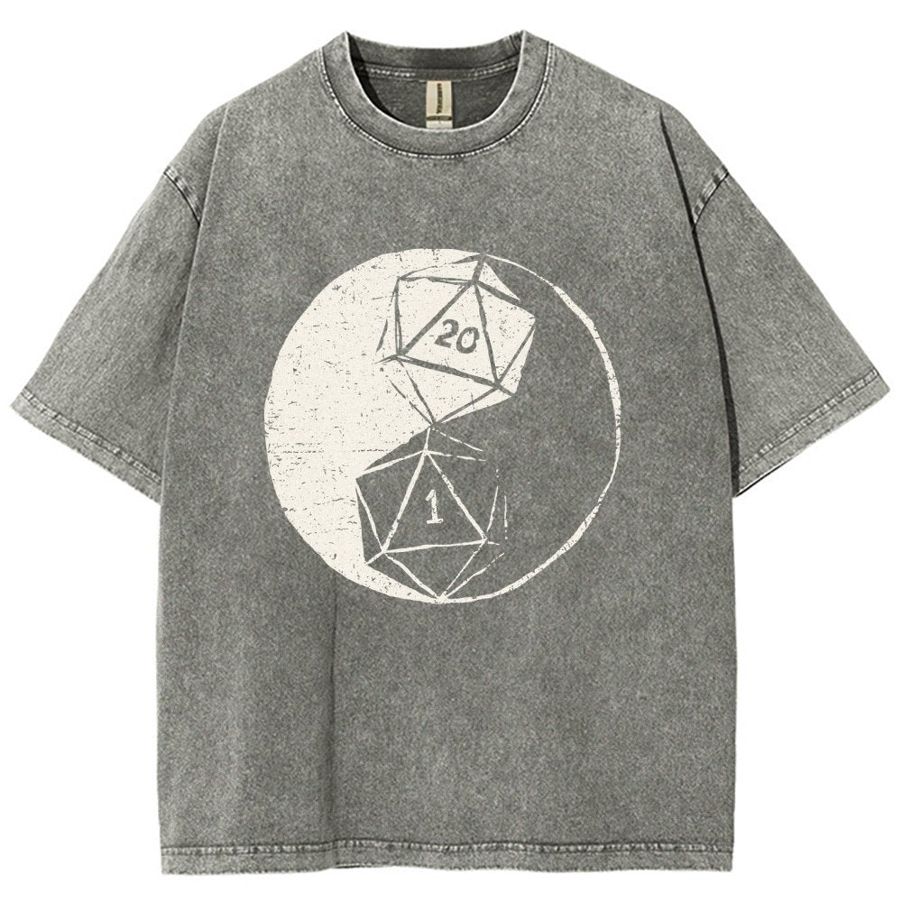 RPG Duality Balancing Vintage Distressed T-shirt
