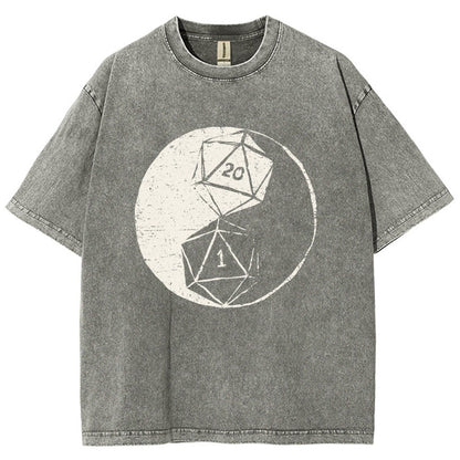RPG Duality Balancing Vintage Distressed T-shirt