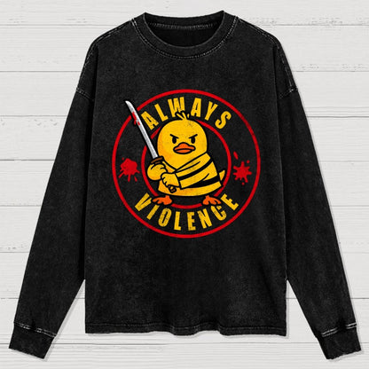Always Violence Washed Long Sleeve Tee