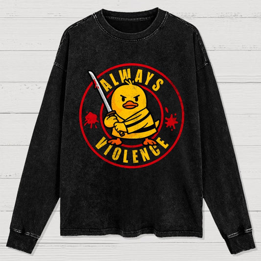 Always Violence Washed Long Sleeve Tee