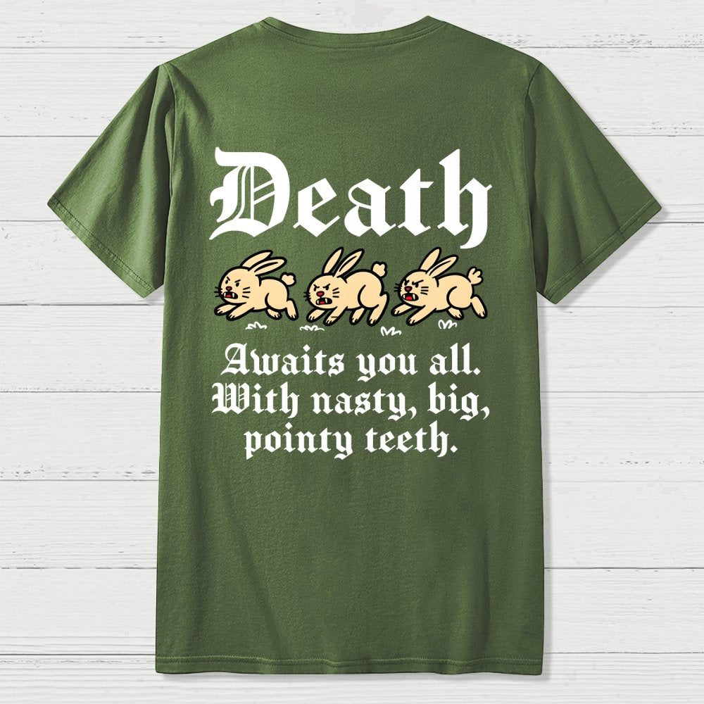 Run Away Front And Back Printing Geek T-Shirt