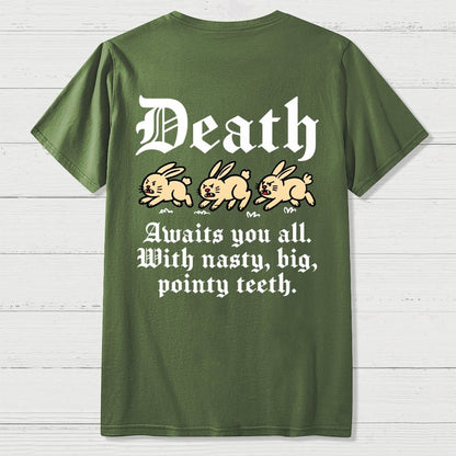 Run Away Front And Back Printing Geek T-Shirt