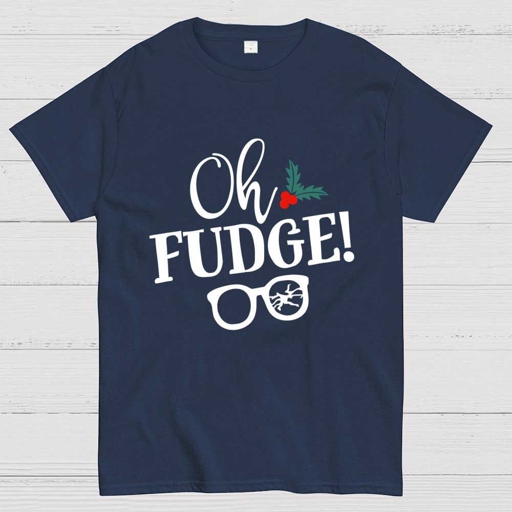 Funny Christmas Oh Fudge Holiday Geek T-Shirt