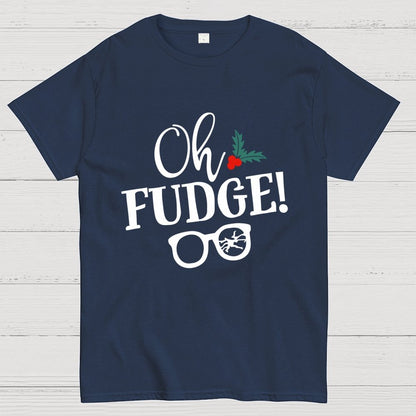 Funny Christmas Oh Fudge Holiday Geek T-Shirt