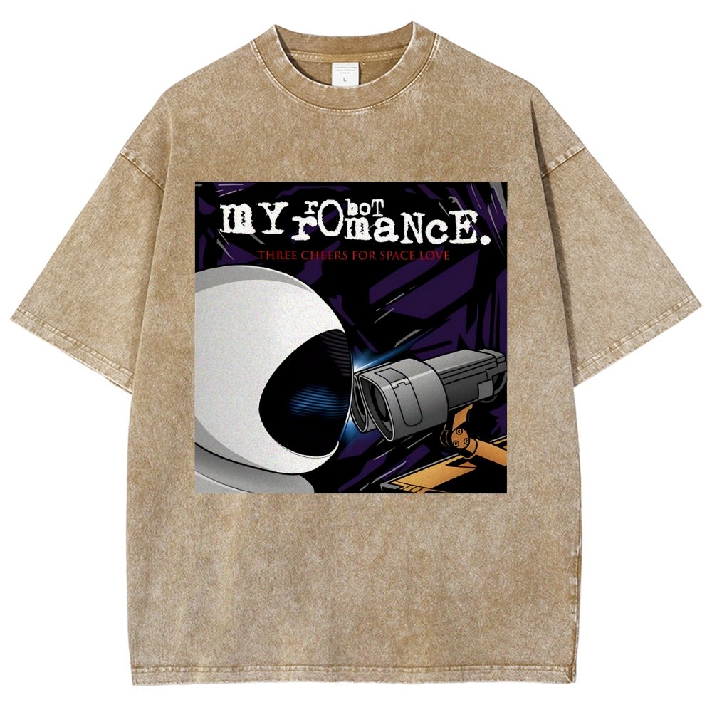 My Robot Romance Vintage Distressed T-shirt