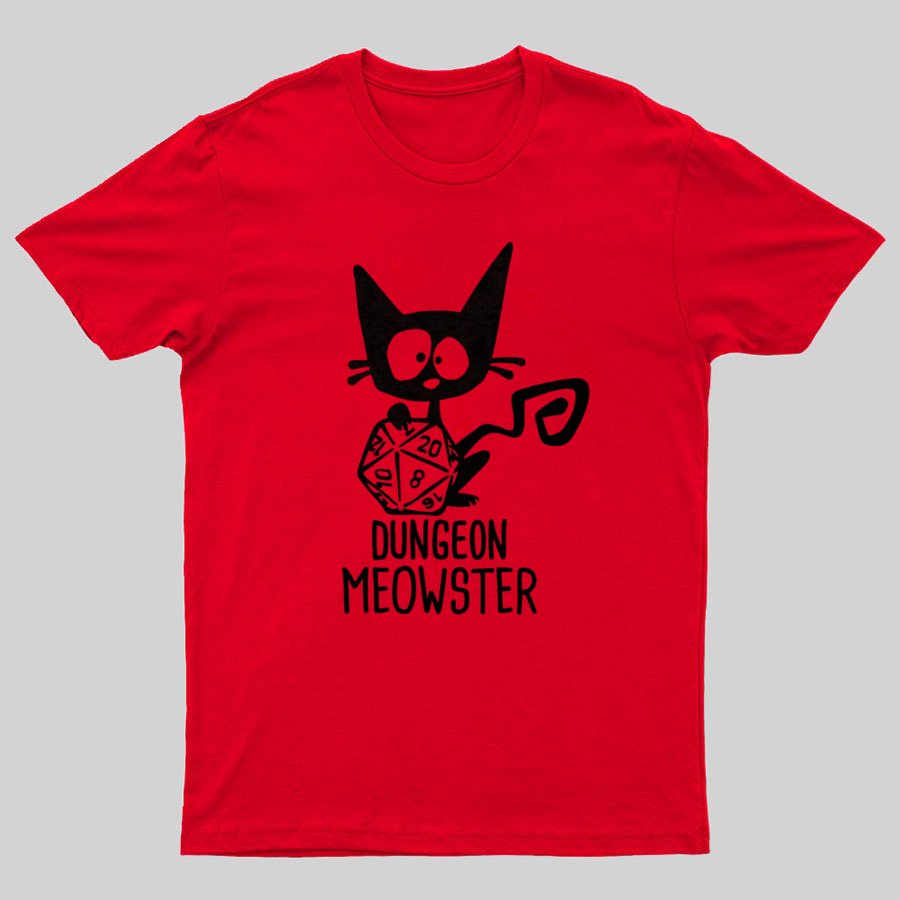 Dungeon Meowster Funny Unisex Gamer T-Shirt