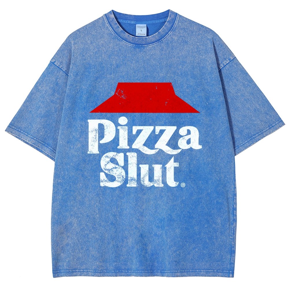 Pizza Slut Vintage Distressed T-shirt