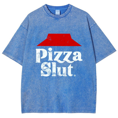 Pizza Slut Vintage Distressed T-shirt
