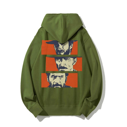 Buono Brutto Cattivo Printed Back Unisex Cotton Hoodie