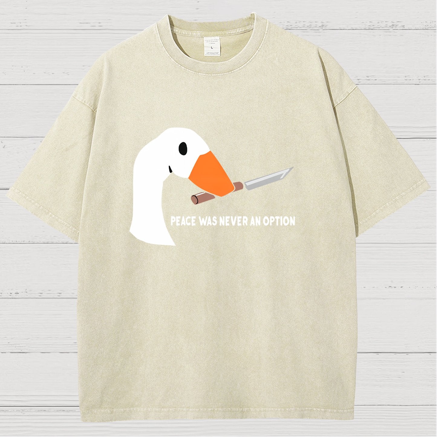 Peace Was Never An Option Vintage Distressed T-shirt