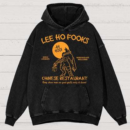 Lee Ho Fooks Chinese Restaurant Vintage Distressed Hoodie