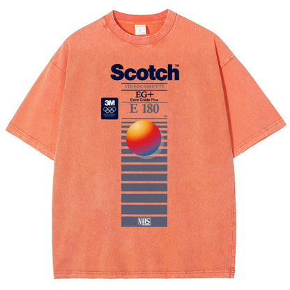 VHS Scotch E180 Vintage Distressed T-shirt