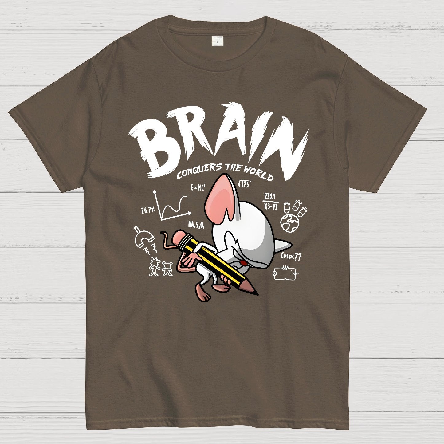 Brain Conquers The World! Geek T-Shirt