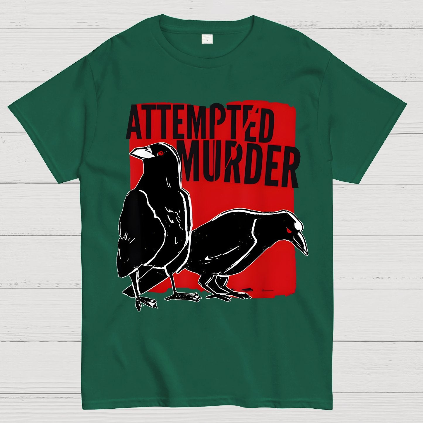 Attempted Murder Crow Geek T-Shirt