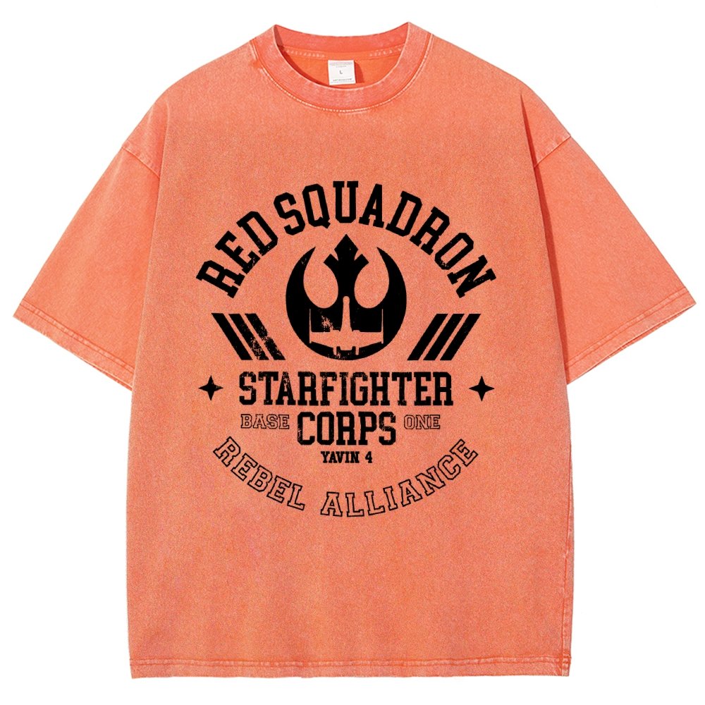 Red Star Squadron Base One Vintage Distressed T-shirt
